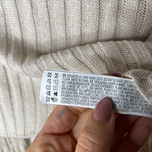 Forever 21 Tan Ribbed Crop Turtleneck Sweater - Picture 5 of 5